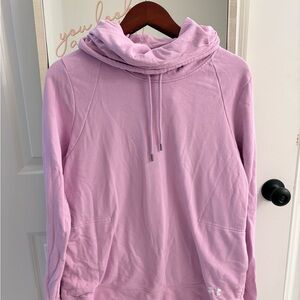 Under Armour Women's Light Pink Cowl Neck Sweatshirt